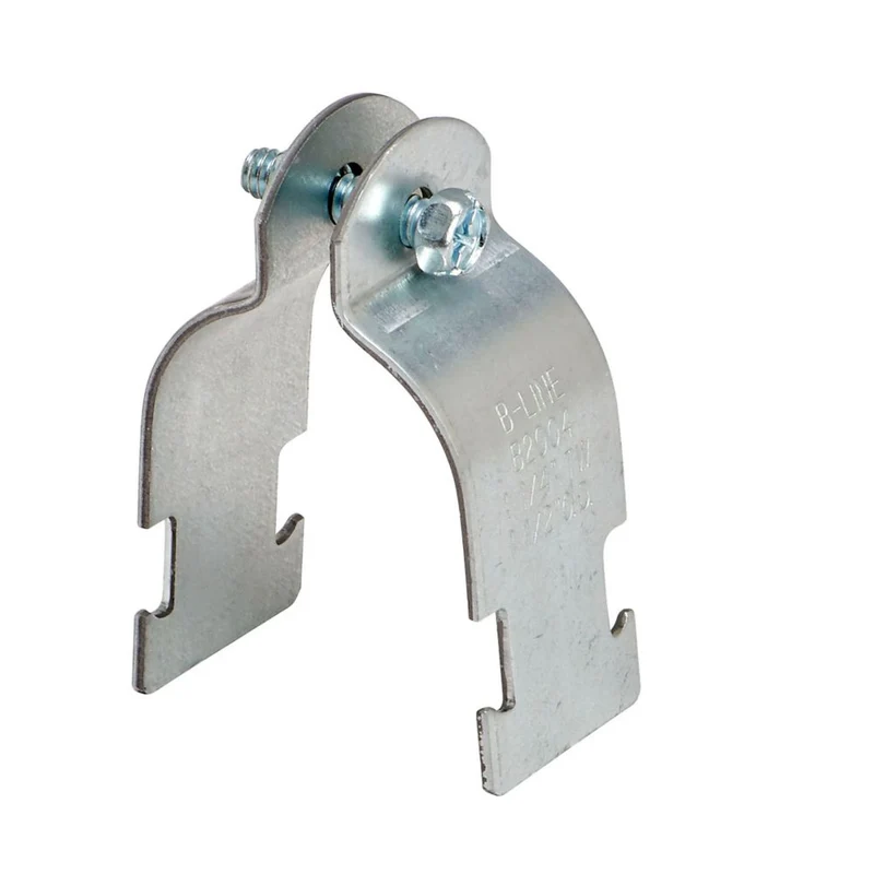 CONDUIT CLAMP 1.50" OD 1-1/4" EMT /PAIR ZINC PLATED