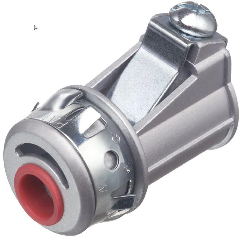 CONNECTOR BX/FLEX 3/8" SNAP INSULATED ZINC