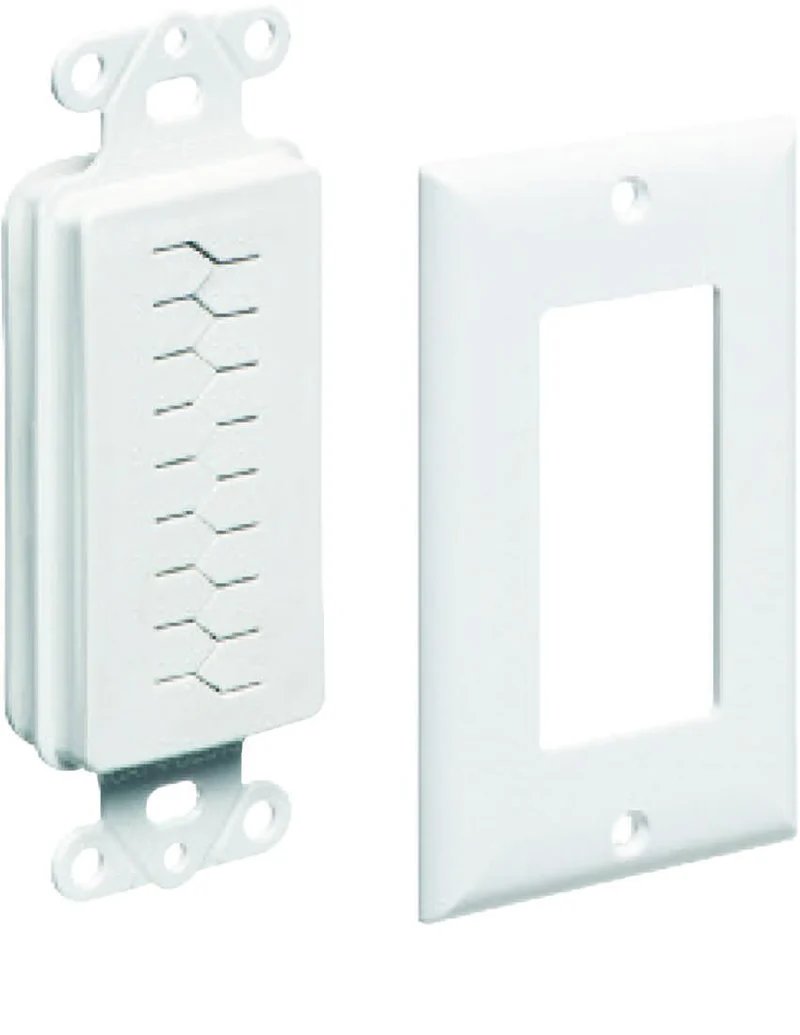 PLATE CABLE ENTRY DEVICE & COVER WITH WALL PLATE WHITE