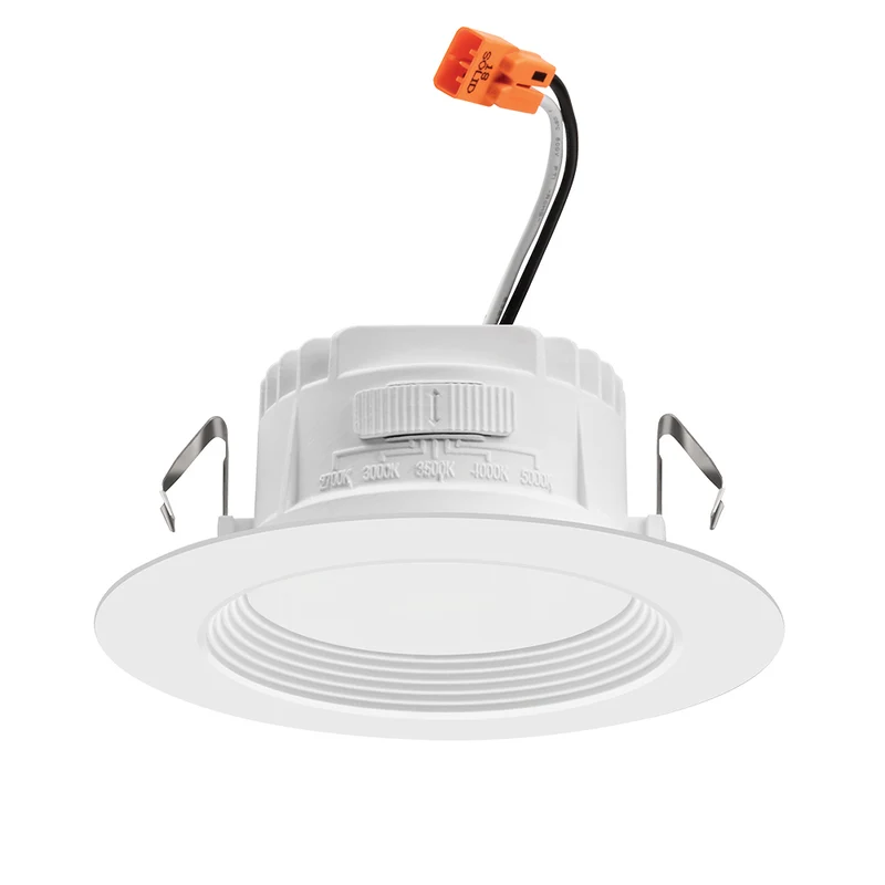 LED 4IN BAFFLE, SWITCH CCT 1700K,3000K 4000K,5000K,WH