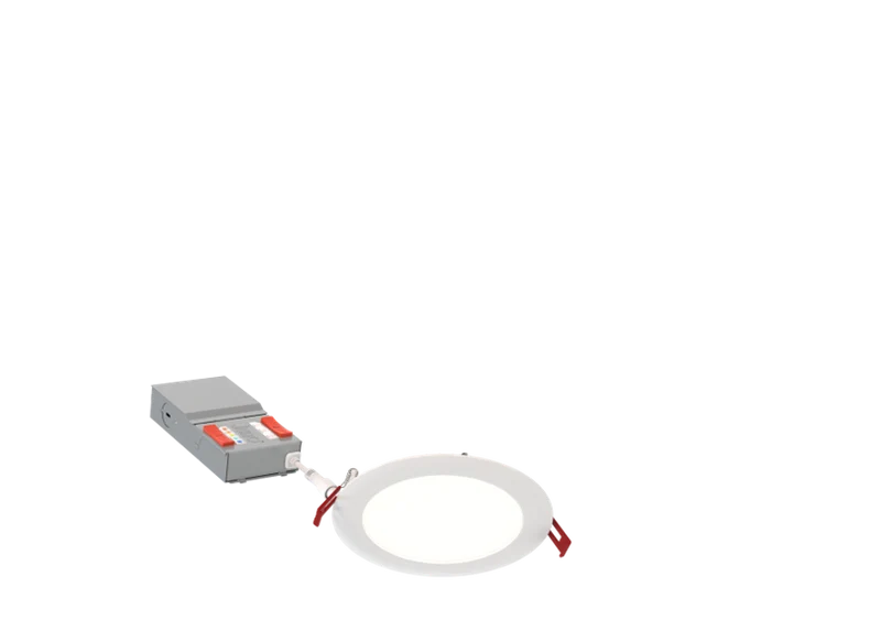 6IN WAFER-THIN LED DOWNLIGHT.SWITCH LUMENS.MATTE WHT PK 6