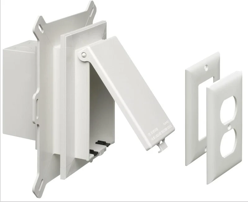 BOX WHITE PLASTIC 1G FOR VINYL SIDING