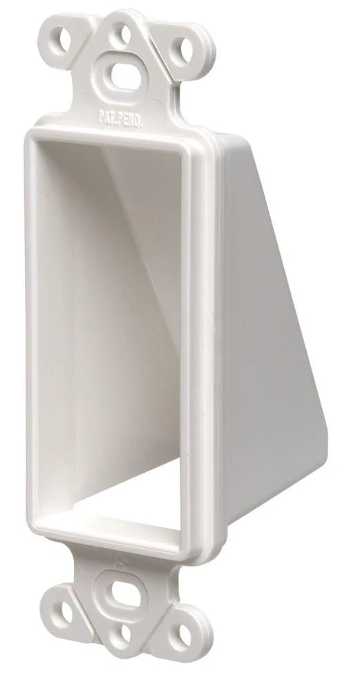 PLATE REVERSIBLE LOW VOLTAGE ENTRANCE 1G WHITE