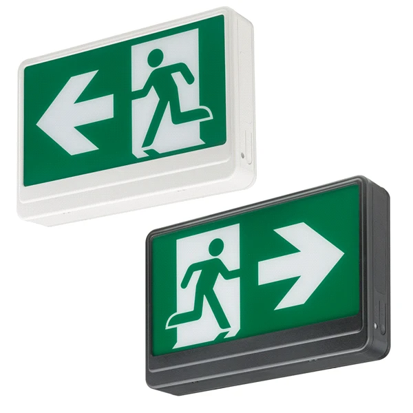 SIGN PICTOGRAM CANADIAN RUNNING MAN WHITE