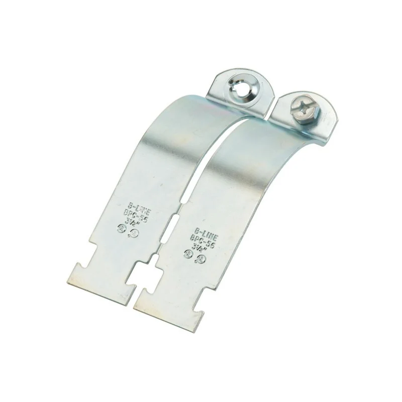 CONDUIT CLAMP 3-1/2" EMT-RIG BREAK-APART /PAIR ZN PLATED