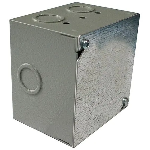BOX SCREW COVER WITH KNOCK-OUT NEMA 1 4X4X3"
