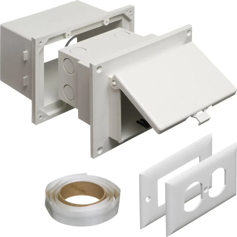 BOX VERTICAL NON-METALLIC & COVER 1G WHITE
