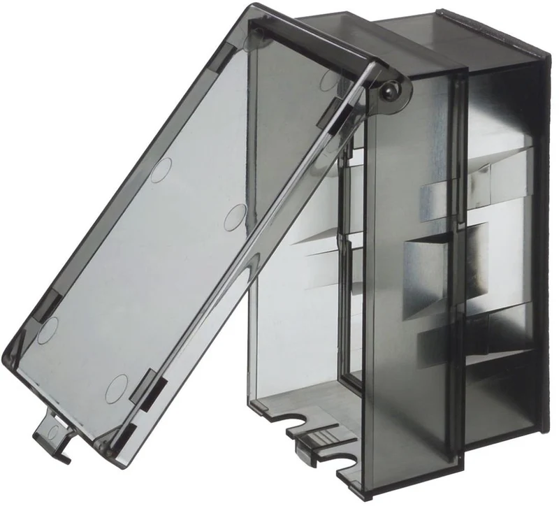 COVER WEATHERPROOF 1G VERTICAL NOT IN USE CLEAR