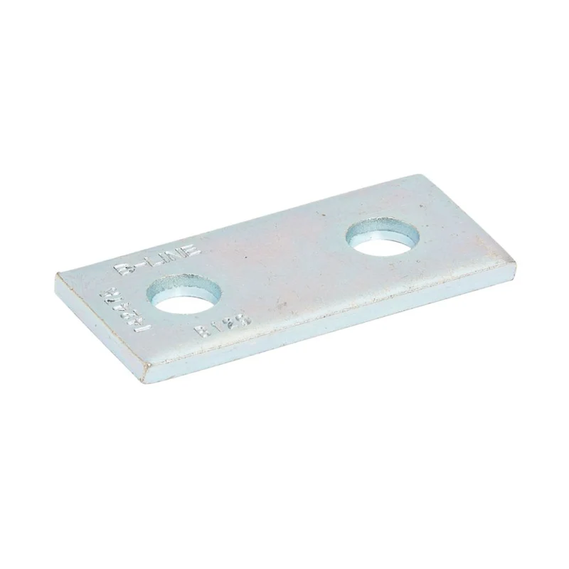FITTING CHANNEL FLAT 3-1/2" LONG 2-HOLE ZINC PLATED