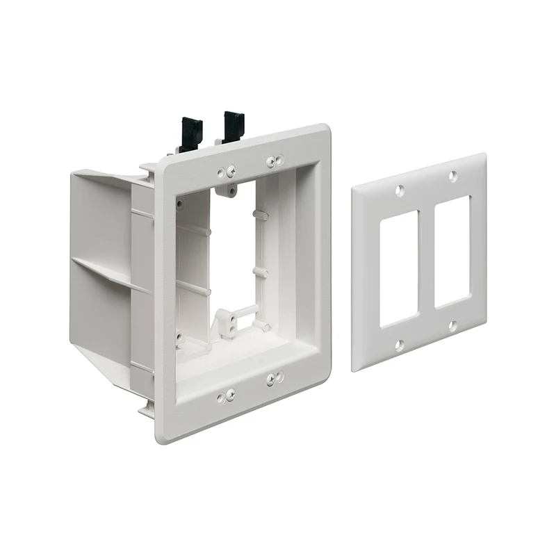 BOX RECESSED TV KIT 2G FOR POWER & LOW VOLTAGE WHT