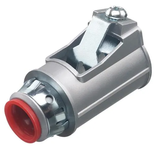 CONNECTOR BX/FLEX 1/2" SNAP INSULATED ZINC