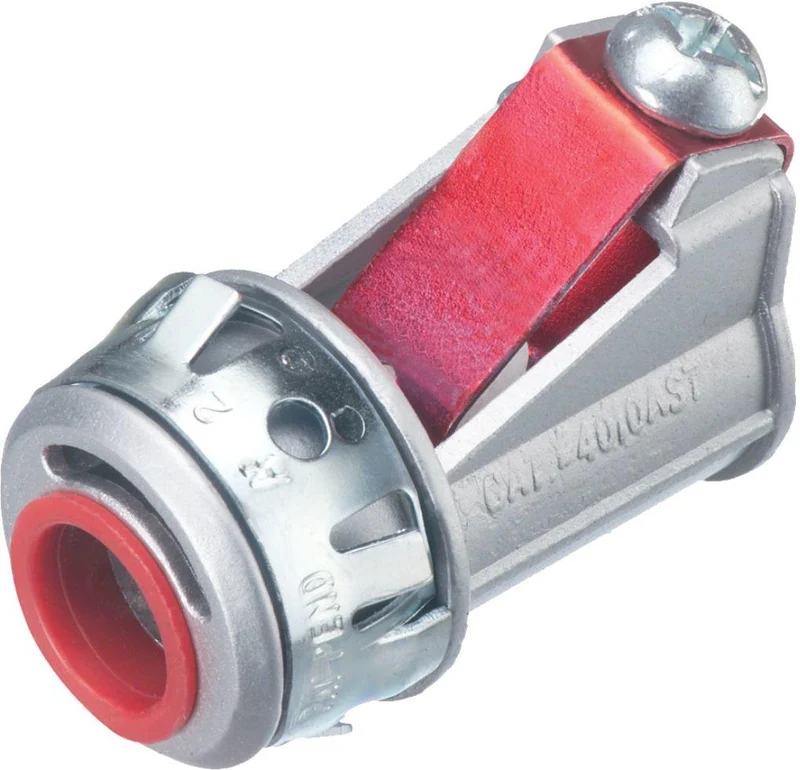 CONNECTOR BX/FLEX 3/8" SNAP INSULATED ZINC