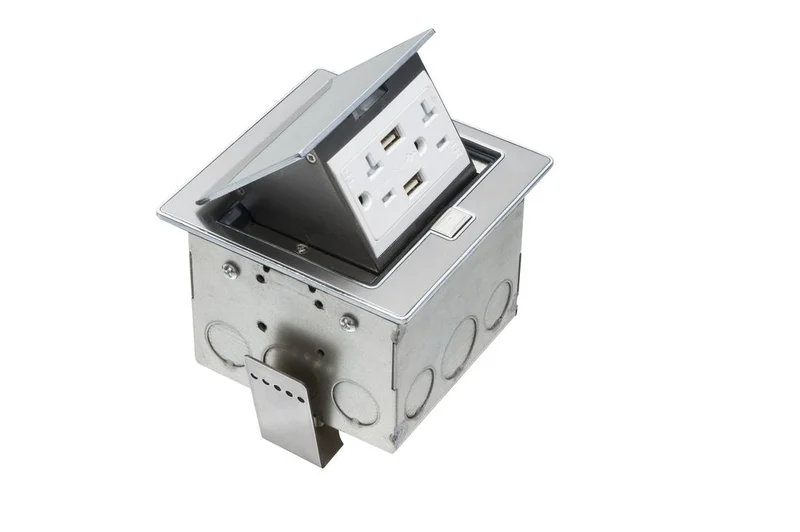 COUNTERTOP BOX WITH TRAPDOOR STAINLESS STEEL