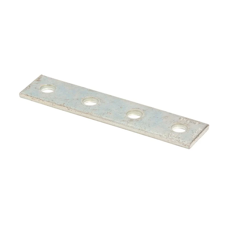 FITTING CHANNEL FLAT 7-1/4" LONG 4-HOLE PLATED