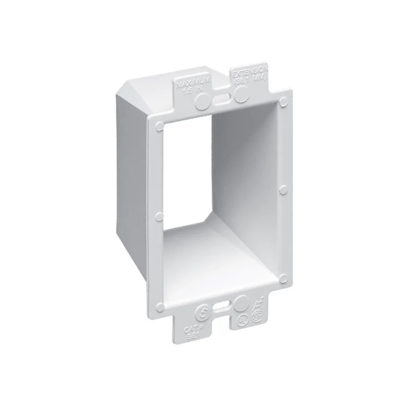 BOX EXTENDER 1 GANG UP TO 1-1/2" DEPTH