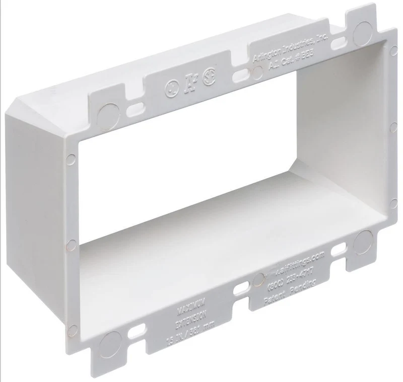 BOX EXTENDER 3 GANG UP TO 1-1/2" DEPTH