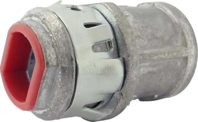 CONNECTOR BX/FLEX 3/8" SNAP INSULATED ZINC