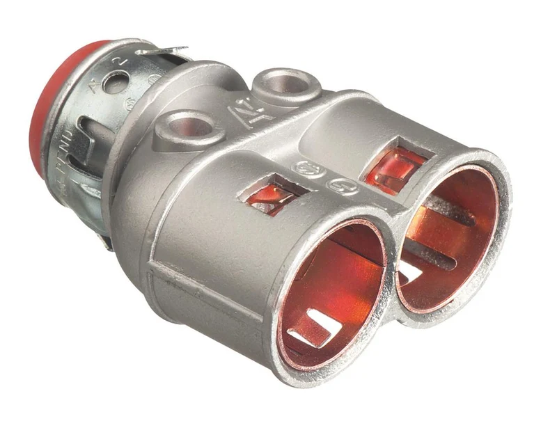 CONNECTOR BX/FLEX 3/8" SNAP INSULATED DOUBLE ZINC