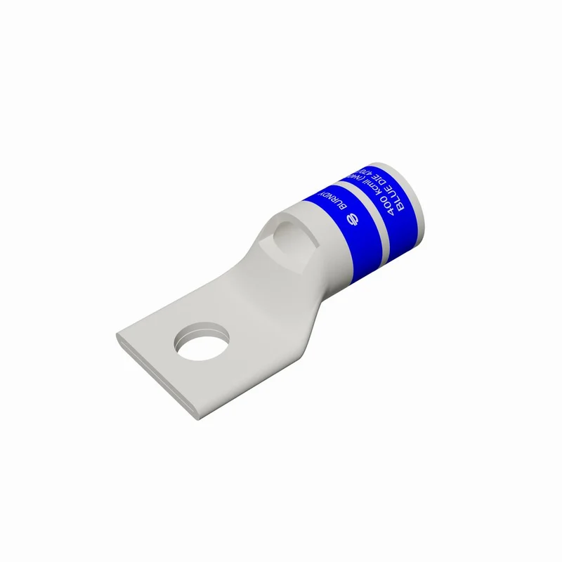 LUG COMPRESSION LONG BARREL #6 COPPER 1/2" HOLE BLUE