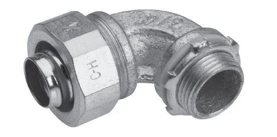 CONNECTOR LIQUIDTIGHT 3/8" 90 DEGREES IRON