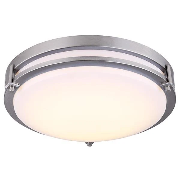 FIXTURE LED CEILING ROUND 12-1/2" 19W 3000K 120V NICKEL