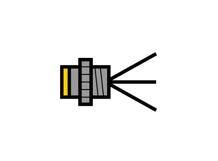 MALE CONNECTOR 5 #22 WIRES 0.5M FSV 4.5-0.5/14.5/NPT