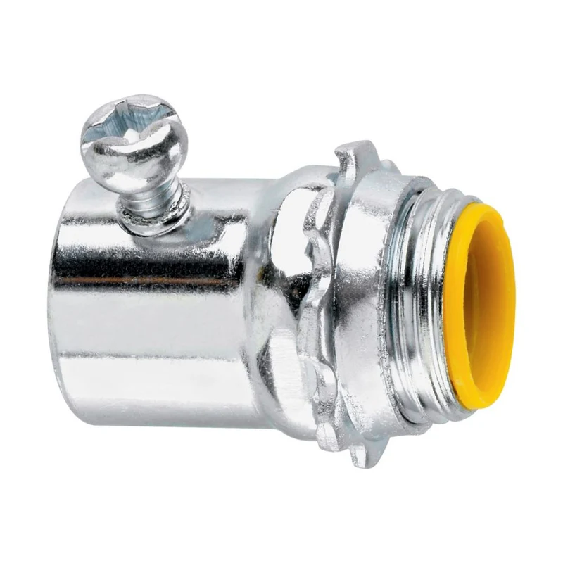 CONNECTOR EMT ISULATED 1/2" SET SCREW STEEL