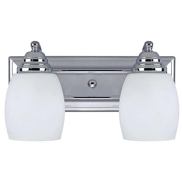 FIXTURE WALL VANITY 2 LIGHT TYPE A 100W CHROME