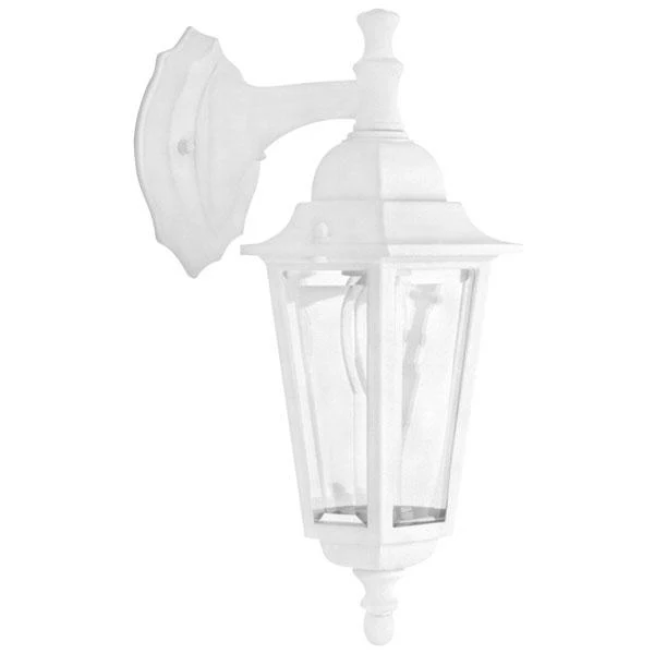 FIXTURE WALL OUTDOOR 14"H 100W CLEAR GLASS WHITE