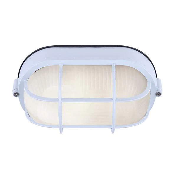 FIXTURE WALL OUTDOOR 60W 4-1/4"H 8-1/2"W FROSTED WHITE