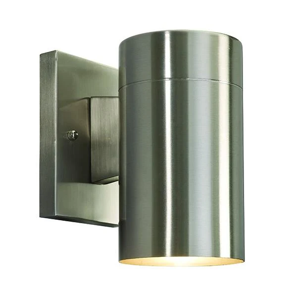 FIXTURE WALL OUTDOOR 7-3/5"H 100W BRUSHED NICKEL