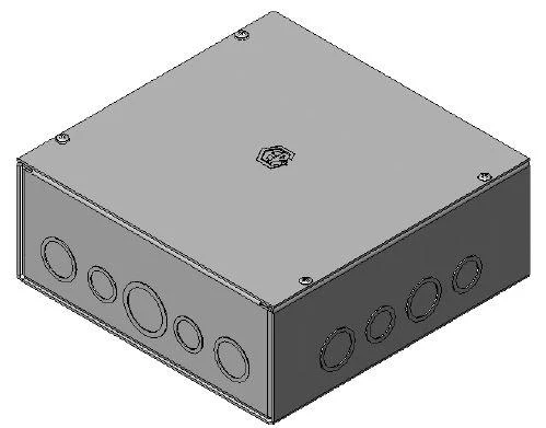 Electrical Enclosure Screwed Cover NEMA 1 10X10X6" D-S-101006