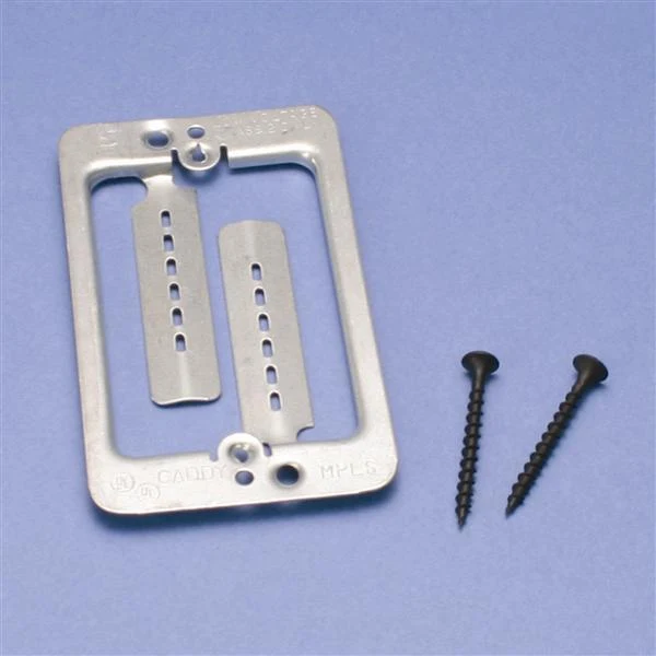 BRACKET MOUNTING 1G METALLIC PLATE & SCREWS