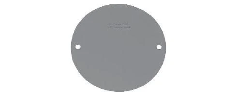 BOX WEATHERPROOF ALUMINUM ROUND 4"X1-1/2" HOLE 3/4" GRAY