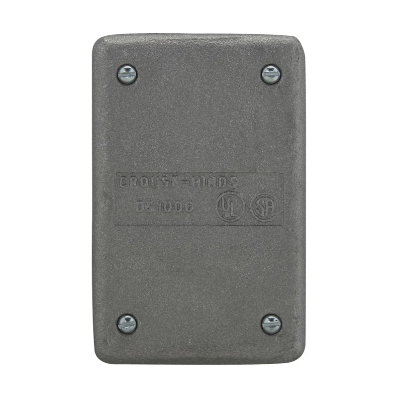 COVER BLANK 1G SURFACE/FLUSH CAST ALUMINUM & GASKET