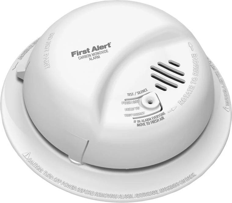 Carbon Monoxide Detector Electrochemical Hardwired 120 V AC 9 V Battery 12-Pack CO5120BNA