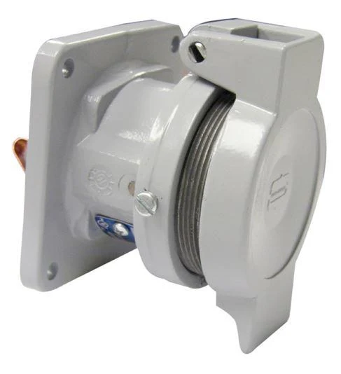 RECEPTACLE 30A 3W 4P STYLE 2 WITH SPRING DOOR