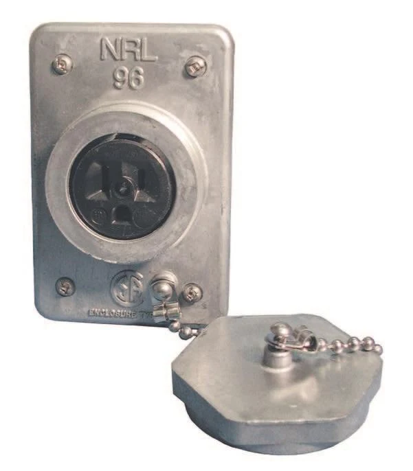 RECEPTACLE SINGLE 15A 125V NEMA 5-15R FOR FS BOX