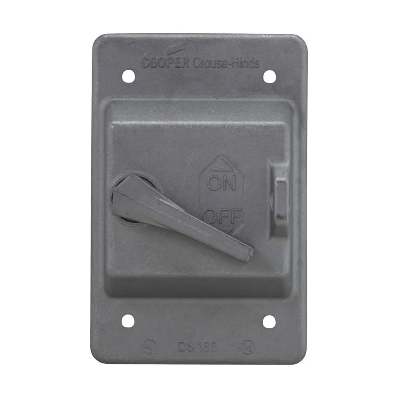 COVER 1G CAST ALUMINUM FOR ON-OFF SWITCH + GASKET & LOCK