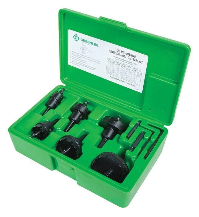 HOLE SAW CARBIDE KIT 10 PIECES 7/8 TO 2-1/2"