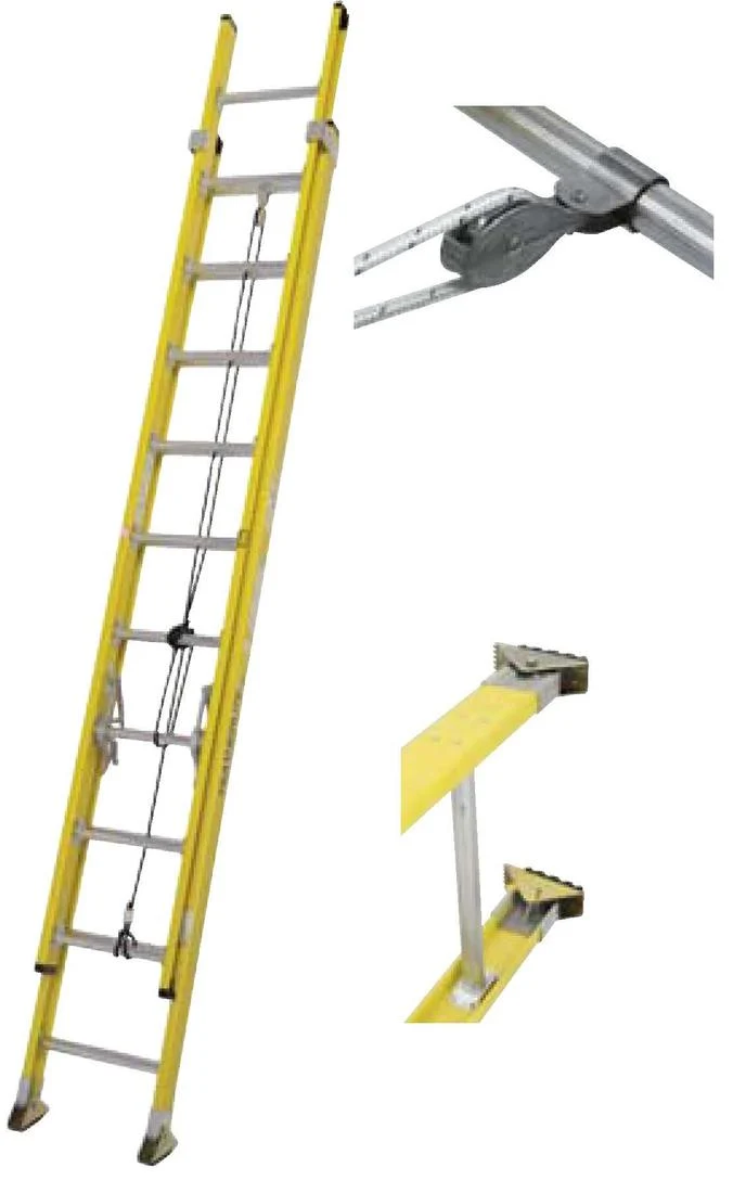 LADDER FIBERGLASS 24' EXTENSION TYPE 1AA 375LBS YELLOW
