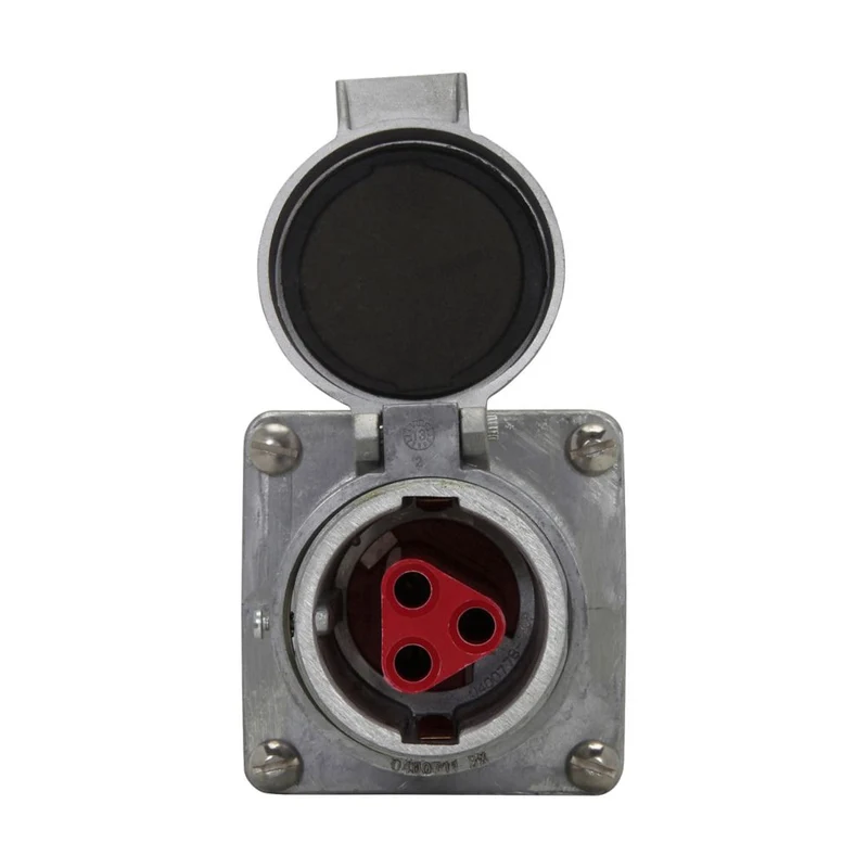 RECEPTACLE 30A 4W 4P STYLE 1 WITH SPRING DOOR
