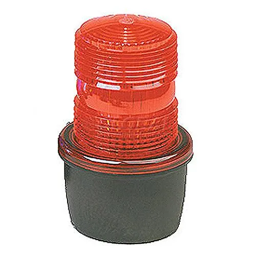 STROBE LIGHT 1/2" MALE PIPE MOUNT 120V RED