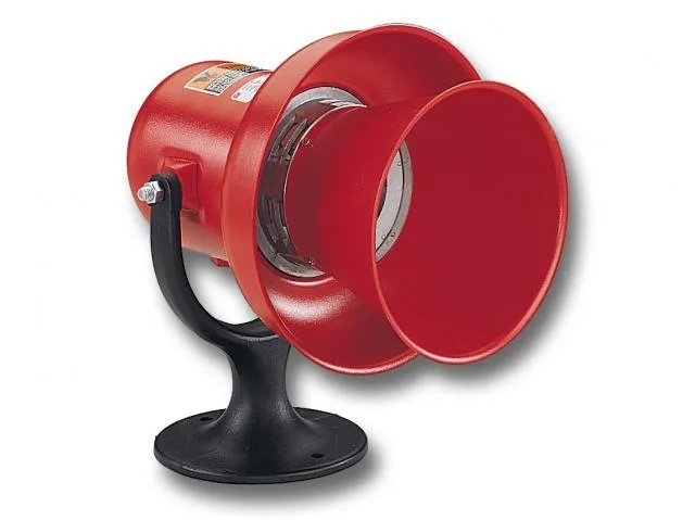 SIREN ELECTROMECHANICAL 120VDC RED