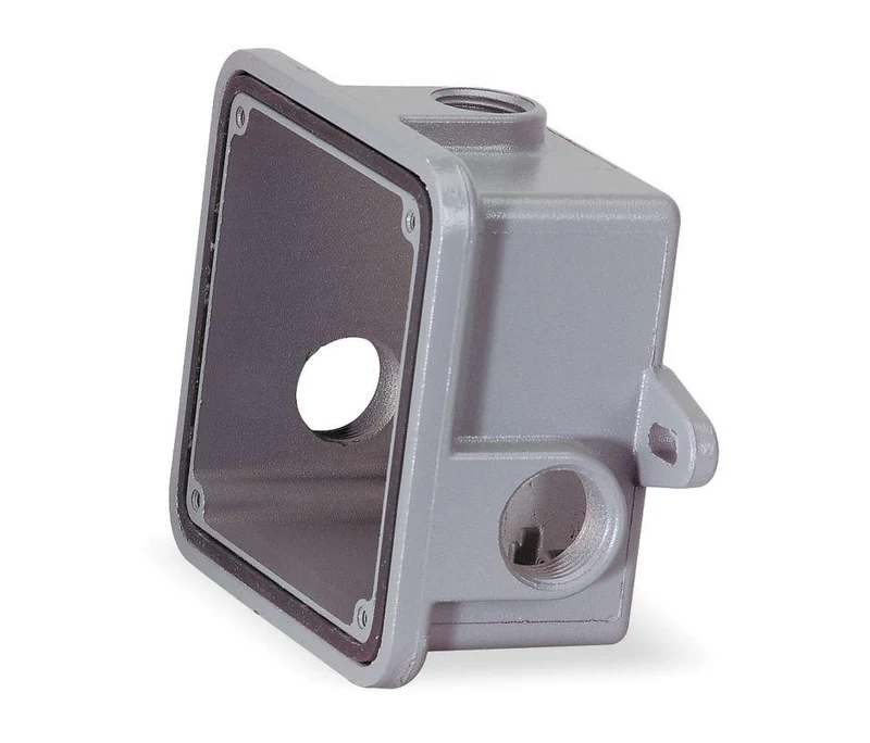 BOX 4" WEATHERPROOF ALUMINUM GRAY