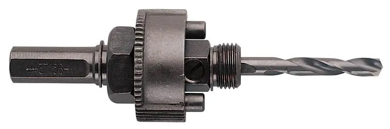 HOLE SAW ARBOR 1-1/4 TO 6" 2 PIN MANDREL 1/2" &+