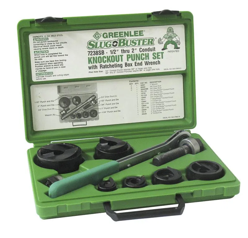 PUNCH KNOCKOUT KIT FOR 1/2 TO 2" CONDUIT