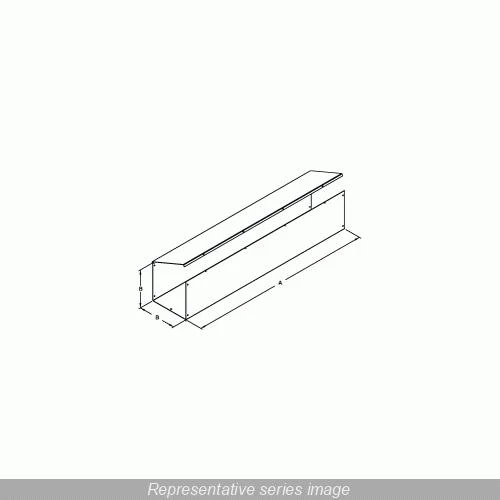 STRAIGHT SECTION NO KO NEMA 1 10X10X36" STEEL GRAY