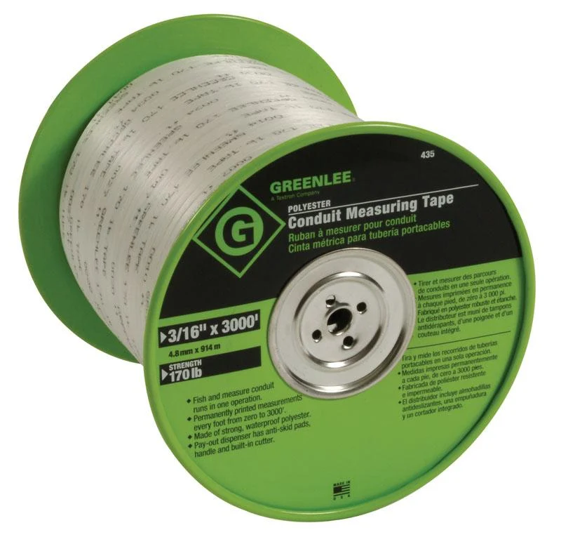 MEASURING TAPE 3/16"X3000' POLY FOR CONDUIT