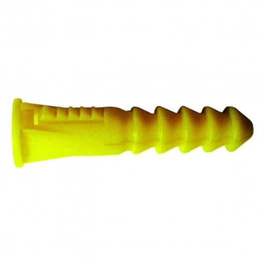 PLASTIC CONICAL ANCHOR CONCRETE WALL #6-8X3/4" YELLOW